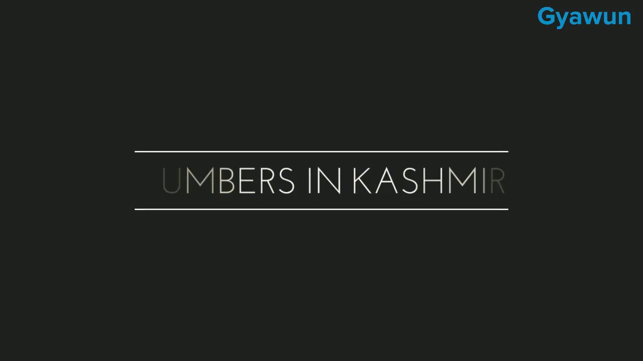 Numbers in Kashmiri