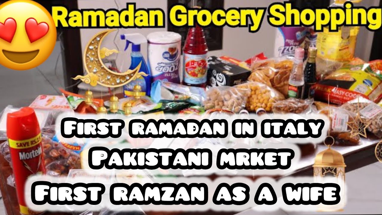 #ramadan My first ramadan without my parents lets do grocery shopping together in italy 🇮🇹 