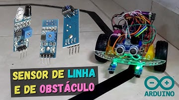 Sensor de obstáculo e sensor de linha no arduino - aplicação e programação