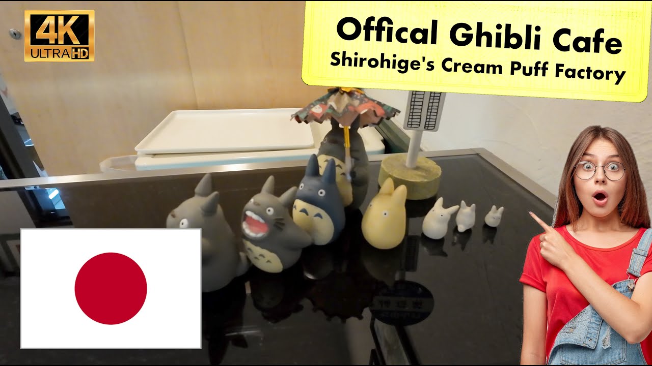 Shirohige's Cream Puff Factory / Offical Ghibli Cafe / Walking Tour / Tokyo / Japan / 4K / ASMR