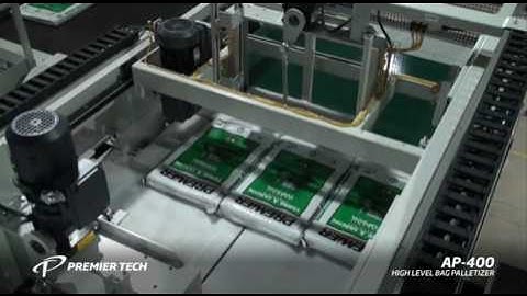 High-Speed Bag Palletizer staking up to 40 bags per minute (APH-1200, Formerly AP-435 Series)