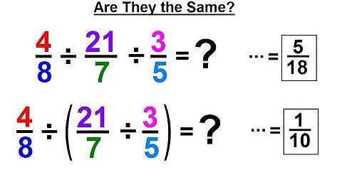 Algebra - Ch. 11: Rational Expression Dividing and Multiplying (8 of 10) Are They the Same?