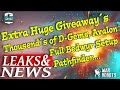 Leaks and news  thousands of dgems  over 200 giveaway items