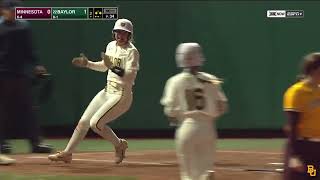 Baylor Softball: Highlights vs. Minnesota (Game 1)