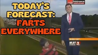 Kid Farts On Weatherman On Live Tv