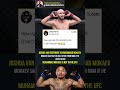 Joshua Van Responds to Muhammad Mokaev 🔥 #ufc
