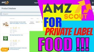 Amazon Private Labeling Food MUST SEE  how to use AMZScout to find food products screenshot 1