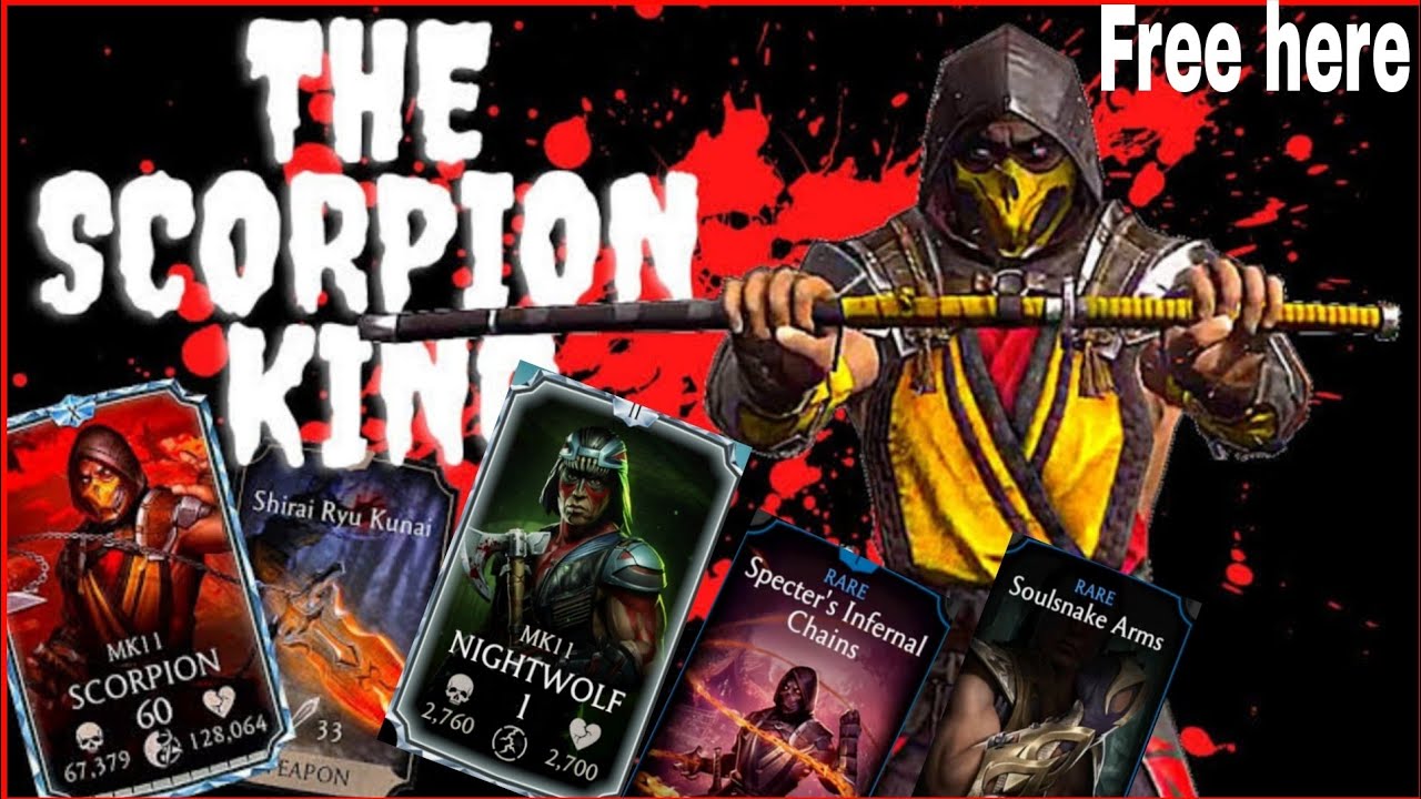 MK Mobile: MK11 Scorpion KING! Free characters Nightwolf  