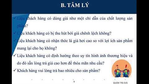 Chương 5.2. Quản trị giá (phần 1) - Đại học Luật - Tp. Hồ Chí Minh