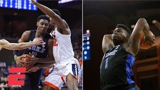 RJ Barrett and Zion Williamson lead Duke past Virginia | College Basketball Highlights