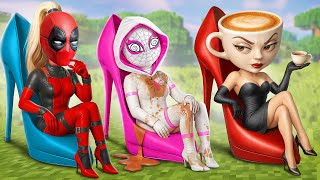 Was ist mit Gwen Stacy in Minecraft passiert? Deadpool vs Wednesday Addams vs SGD!