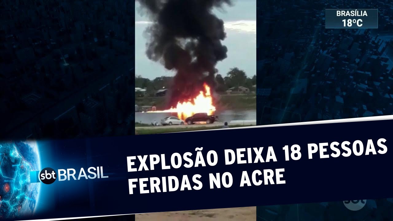 Explosão em um barco deixa 18 pessoas feridas no Acre | SBT Brasil (08/06/19)