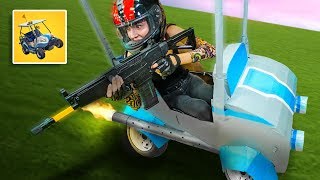 NERF Fortnite ATK Golf Cart In Real Life Challenge!