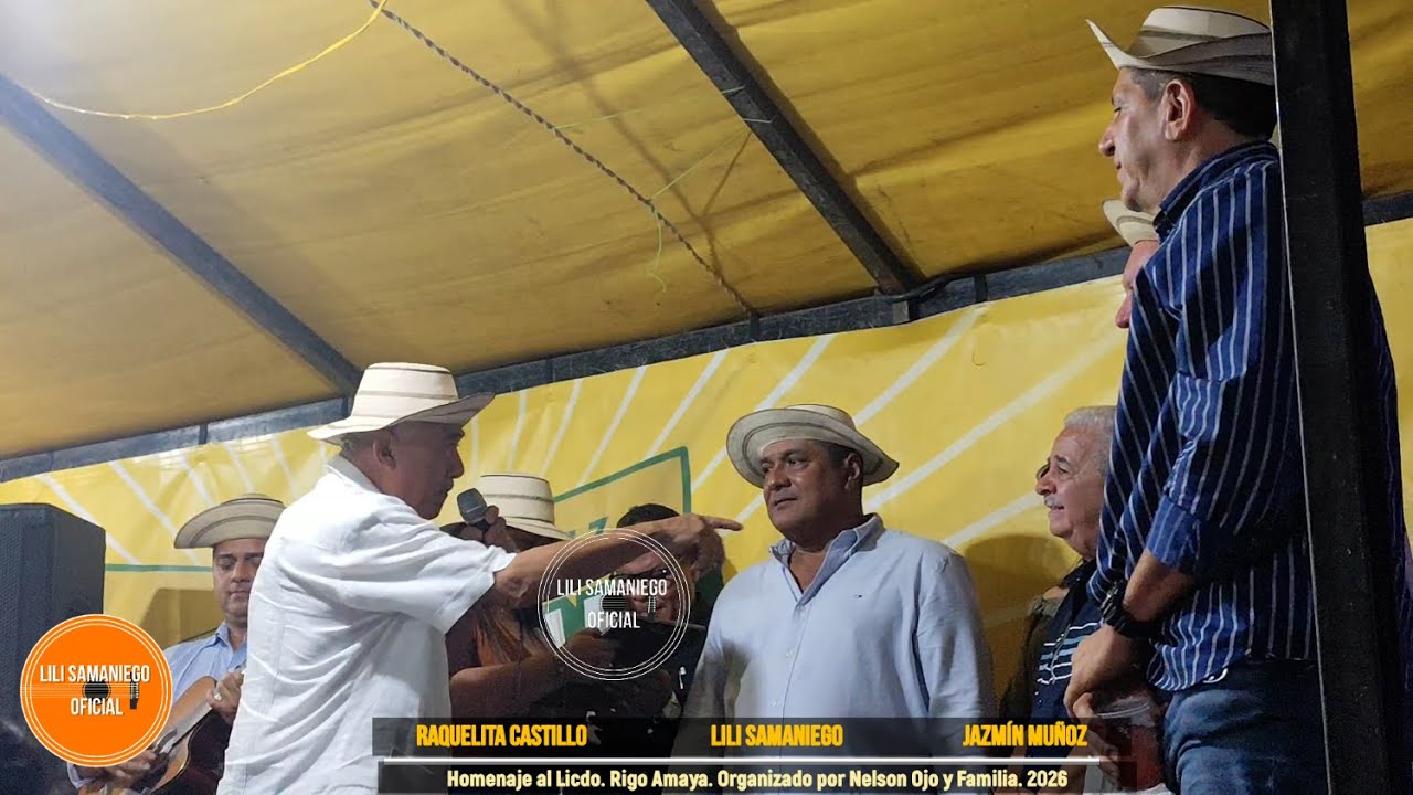 Raquelita Castillo, Lili Samaniego, Jazmín Muñoz. Homenaje a Rigo Amaya. Fiesta de Nelson Ojo y Flía