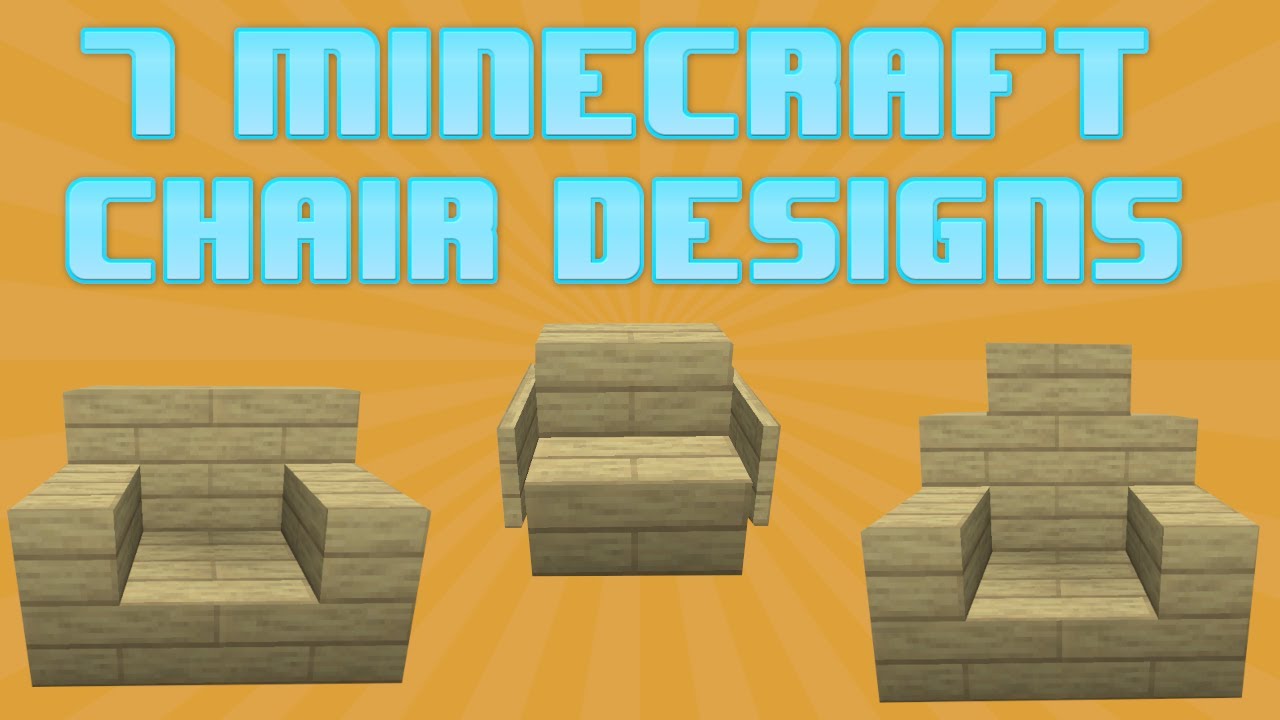 How to build 7 Chairs in Minecraft [Easy] - YouTube