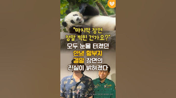 “마지막 장면 정말 찍힌 건가요?” 모두 눈물 터졌던 안녕 할부지 결말 장면의 진실이 밝혀졌다 (+스포, 짜집기 논란) #shorts #푸바오 #안녕할부지