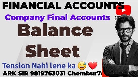 Balance sheet|Company Final Accounts 2025|Financial Accounts ❤️sem5|Tybcom SEM5|Imp Tybms Sybcom Nep