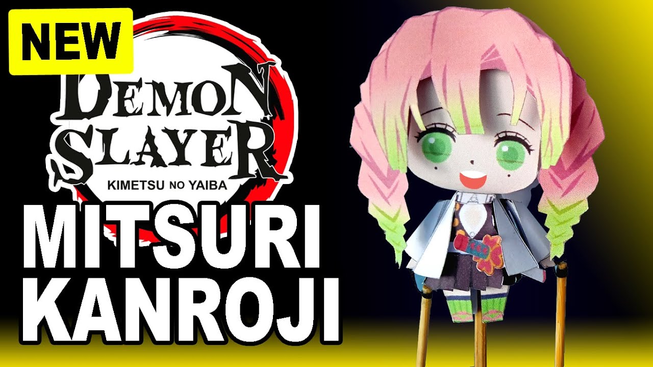 PAPERMAU: Demon Slayer - Mitsuri Kanroji Paper Toy - by Paperized