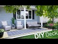 QUICK and EASY Ground Level DECK Build in 2023 - Full Step by Step