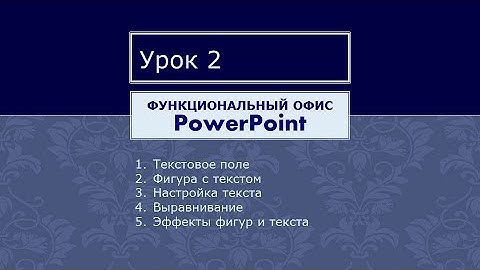 Работа с текстом и фигурами в PowerPoint