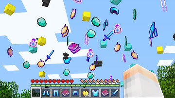 Minecraft UHC but RANDOM loot falls from the sky...
