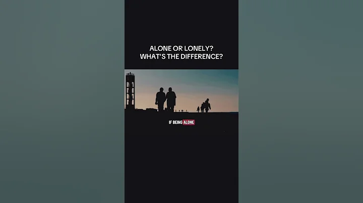 The difference between being alone and being lonely #alone #loneliness