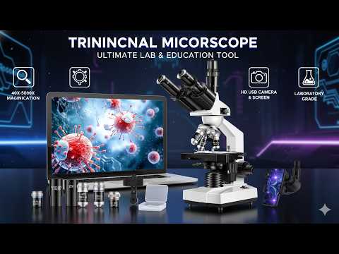 40X–5000X Trinocular Microscope Review – Lab Grade Microscope with USB Camera?