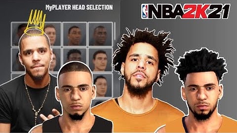 NBA2K21 J. Cole Face Creation! Young, and Present Day VERSIONS!