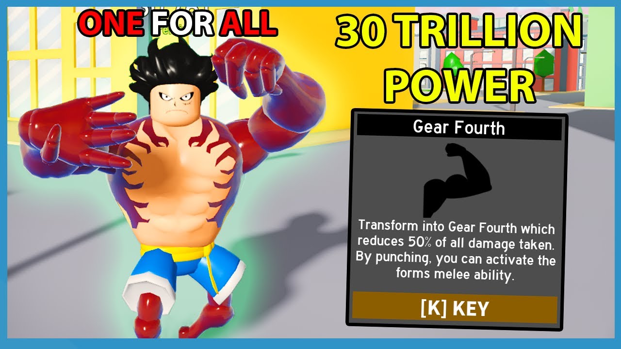 I Unlocked Gear Fourth Transformation One For All Quirk Roblox Anime Fighting Simulator Youtube