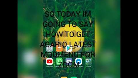 HOW TO GET MOD MENU FOR ZOOM ON LATEST VERSION OF AGARIO