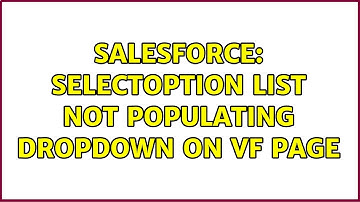 Salesforce: SelectOption List not populating dropdown on VF Page