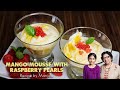 Mango Mousse with Raspberry Pearls | An Eggless Dessert with a Delicious Flavours