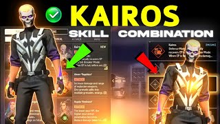 Kairos character cs rank combination | Kairos character combination in free fire | Kairos ability