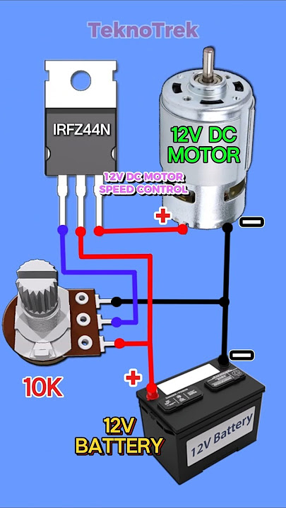 12V DC Motor Hız Kontrol Devresi || #shorts #short #pbexperiment #elektronik #diy