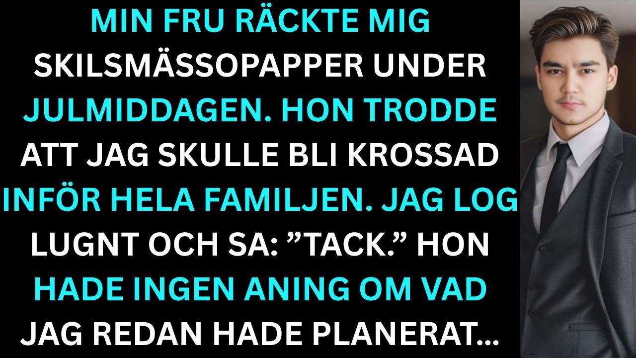 På julafton räckte min fru mig skilsmässopapper – hon anade aldrig vad jag planerade i tysthet