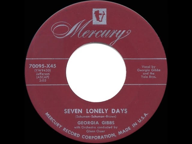 1953 HITS ARCHIVE: Seven Lonely Days - Georgia Gibbs class=