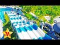 Amazing Kids Water Park With Huge Water Slides Max Goes FAST