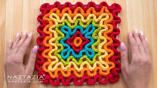 HOW to CROCHET WAVY PAD  WIGGLY Crochet Tutorial