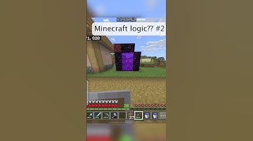 Minecraft logic?? #2 #minecraft #shorts #minecraftlogic #lol #gaming #logic #viral #minecraftbug