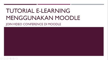 Tutorial Join Video Conference mengunakan Big Blue Button plugin Moodle