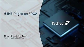 64KB Pages on FPGA. Stress-NG Application Demo Running on FPGA.
