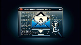 Write the down the SQL query for fetching the Domain name and Name from emailid....