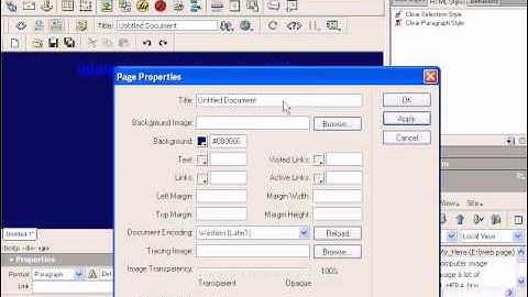 How To Create A Website By Micromedia Dreamweaver? (Part 2)