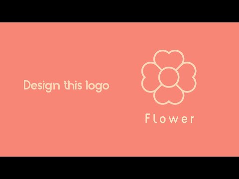      تصميم شعار قلب ووردة