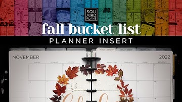 Let’s Make A Fall Bucket List Happy Planner Insert + FREE PRINTABLE!