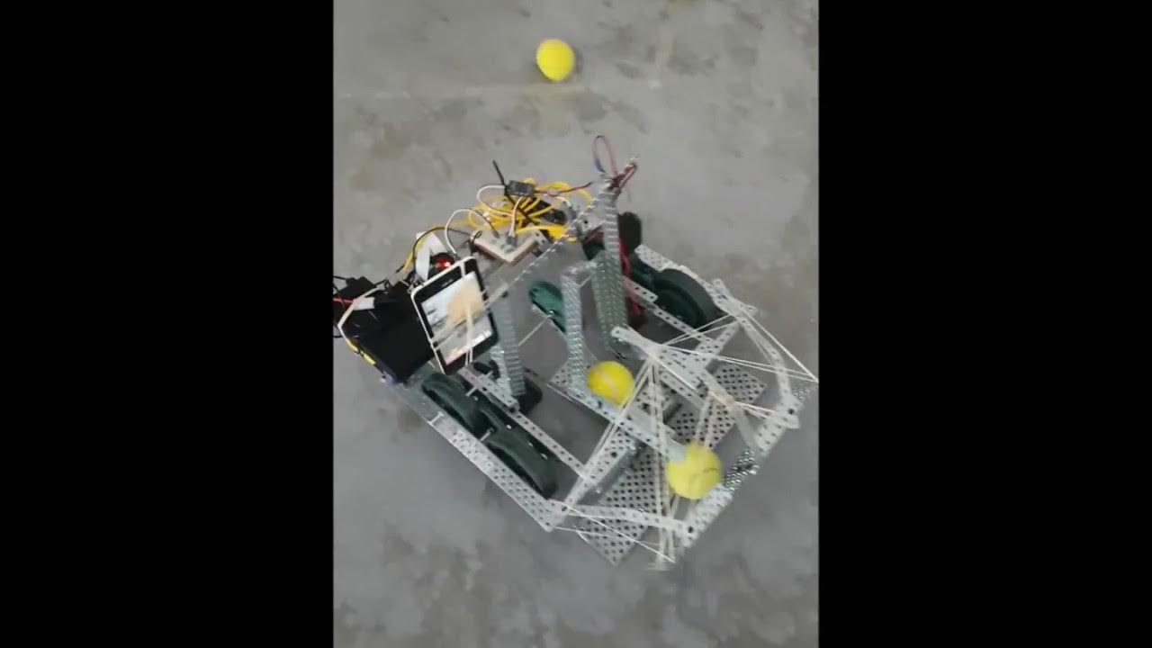 Autonomous Tennis Ball Retriever Robot using OpenCV and Camera - YouTube