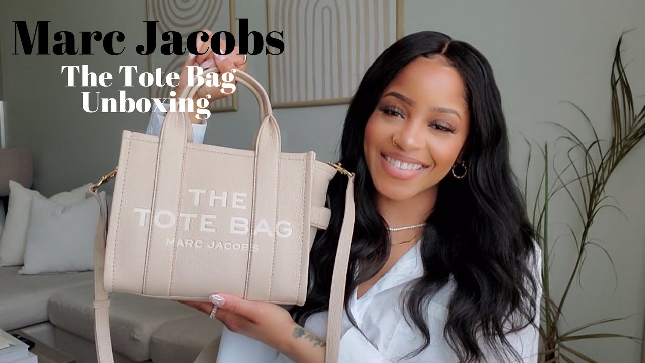 Marc Jacobs Leather Mini Tote Bag Unboxing + Whats In my bag