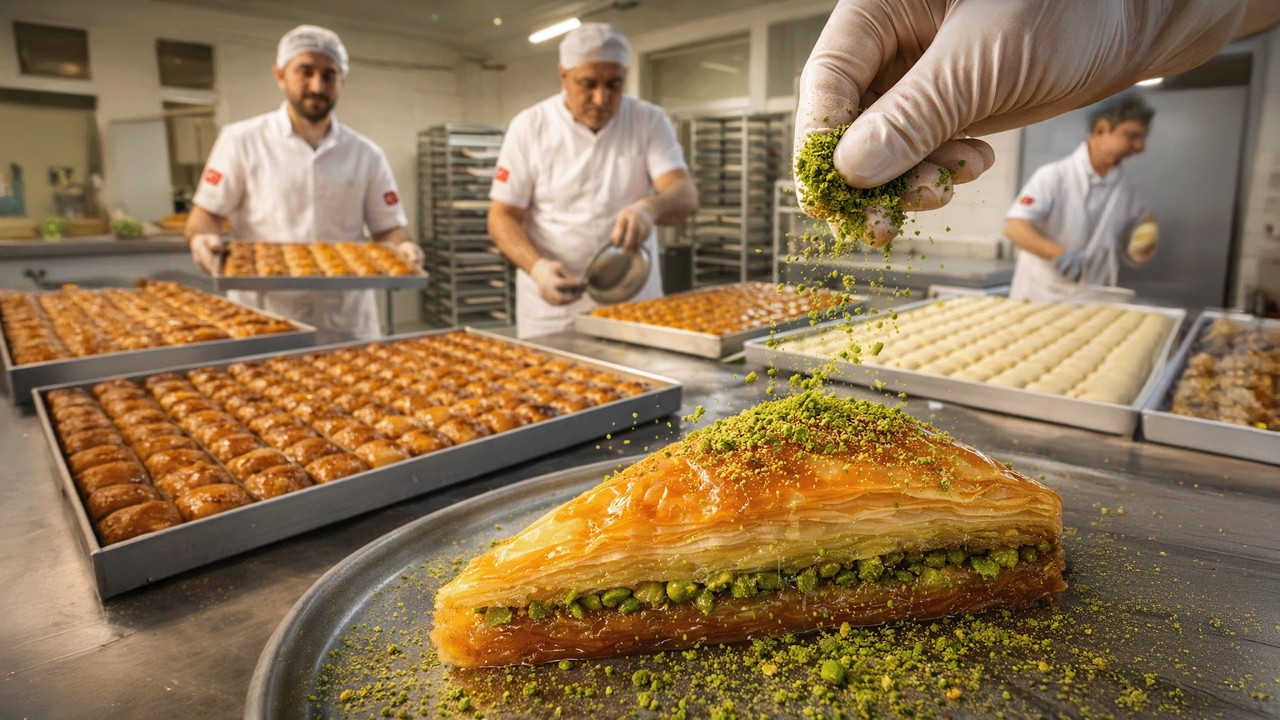 The Sweet Power of Turkish Cuisine! Full Turkish Baklava Production