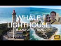 French Lighthouse Phare des Baleines | La Rochelle  - 4K Drone