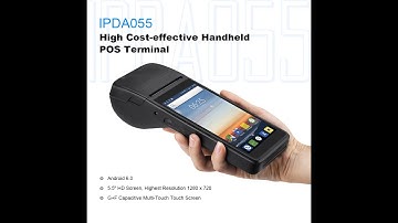 MUNBYN IPDA055 5.5" Android PDA handheld POS with printer